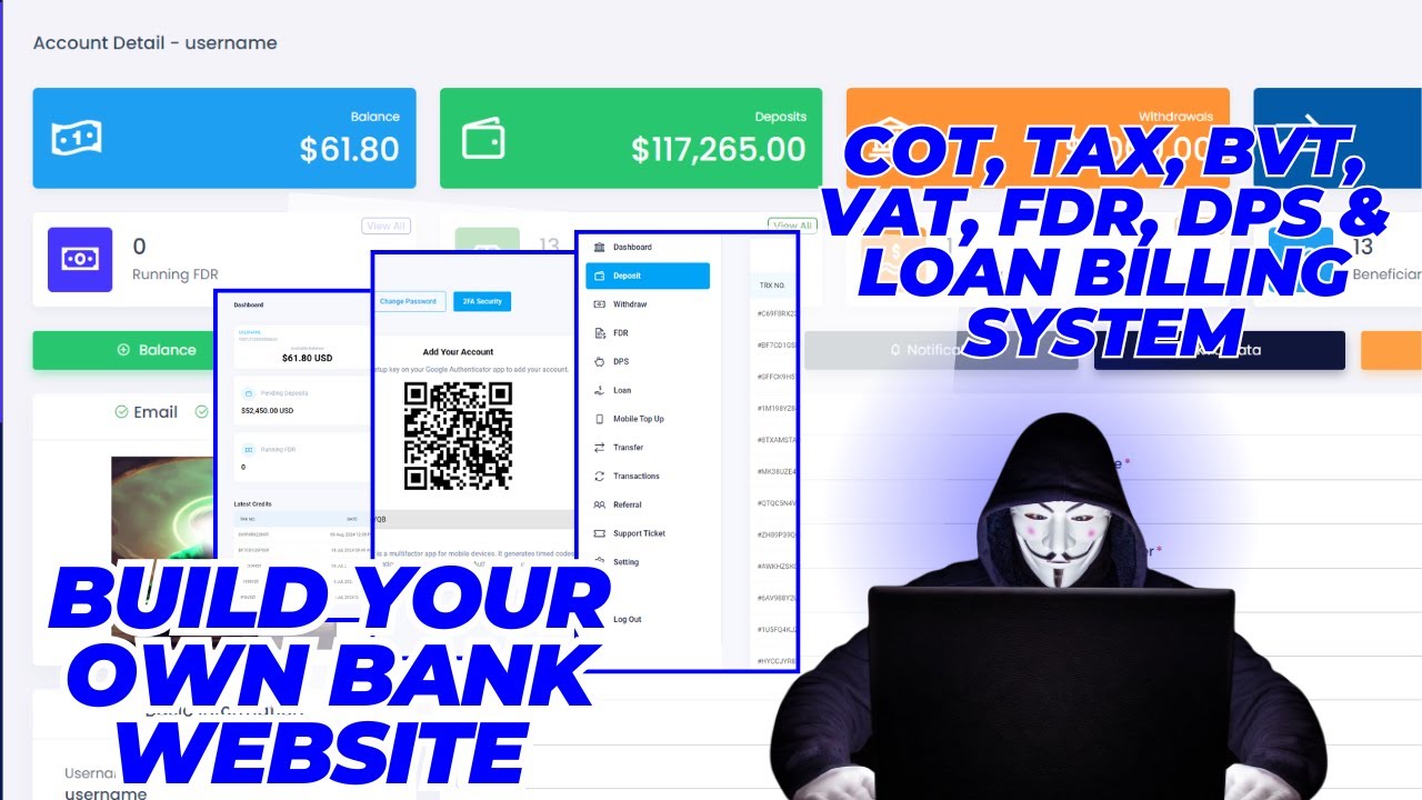 How to Create Online Banking Website | Complete Banking Script Tutorial