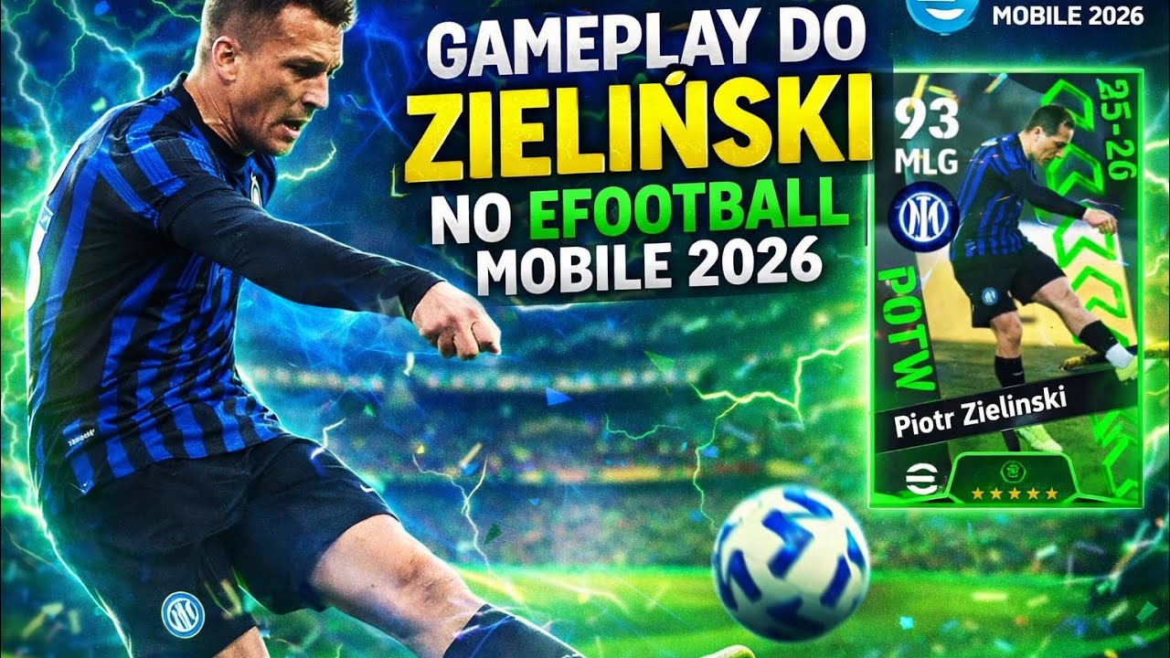 GAMEPLAY DO ZIELLNSKI NO EFOOTBALL MOBILE 2026