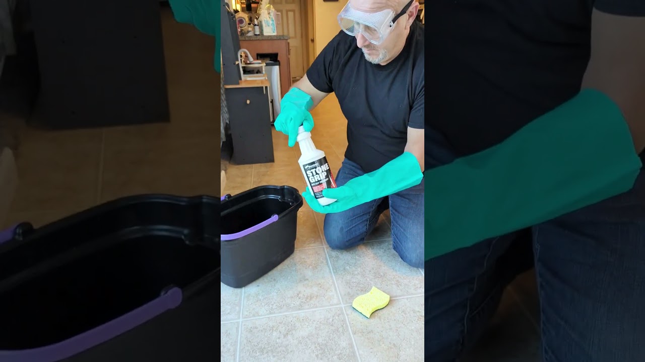 Does Stone Grip Change the Look of Tiles? Let's Find Out!  #slipresistant #diy #howto