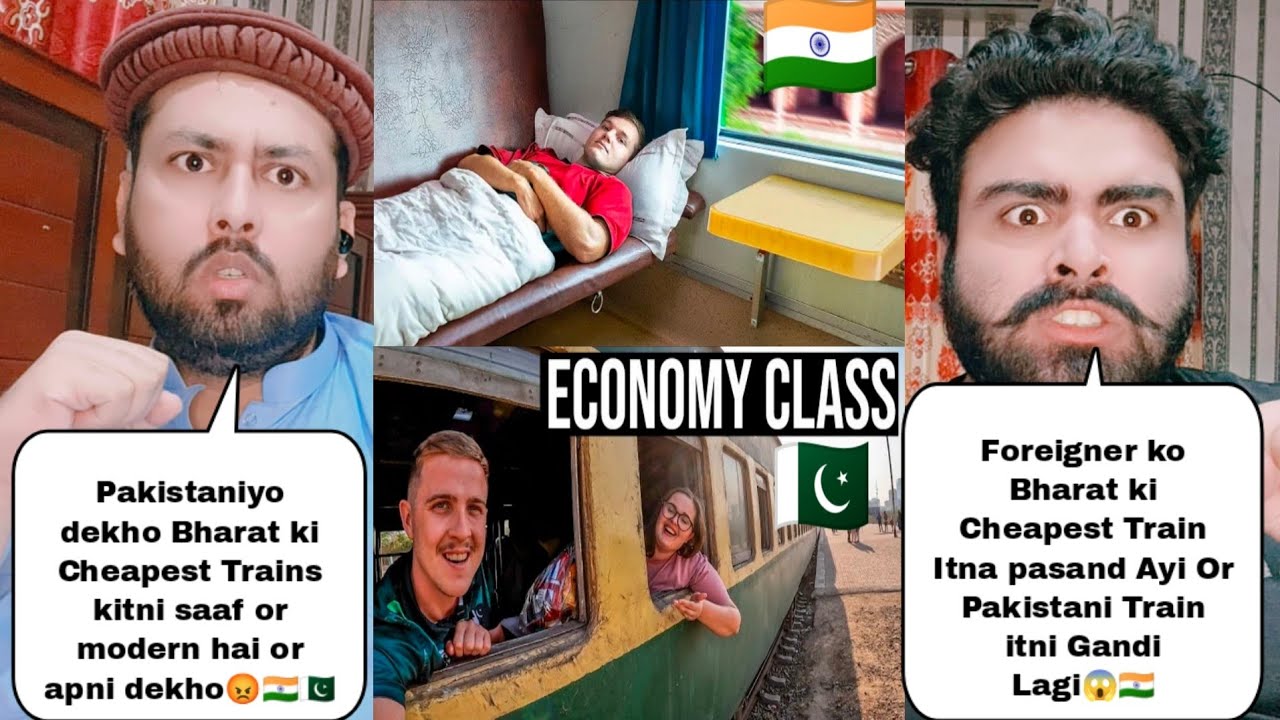 Foreigners Travel In India Vs Pakistan Cheapest Trains | Pakistani Reaction