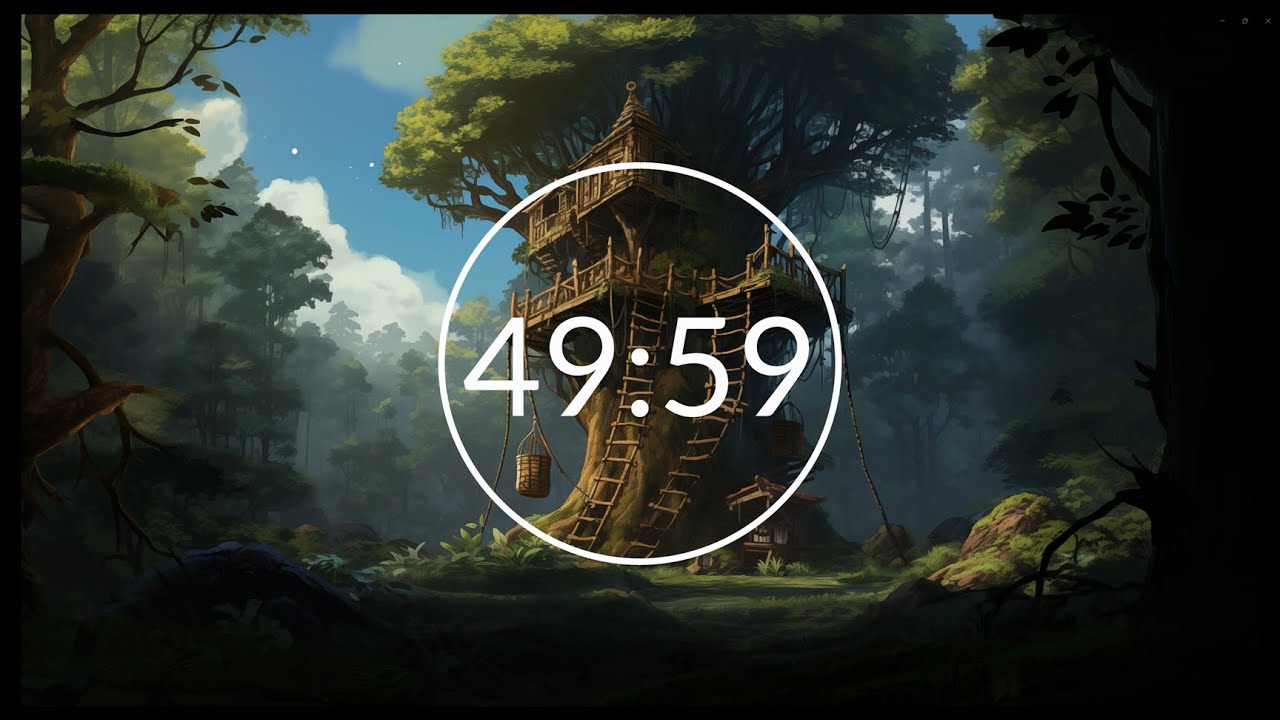 4-Hour Fantasy Focus Pomodoro 🎵 Relaxing Fantasy Music 🎵 50/10 Timer: Ranger's Outpost