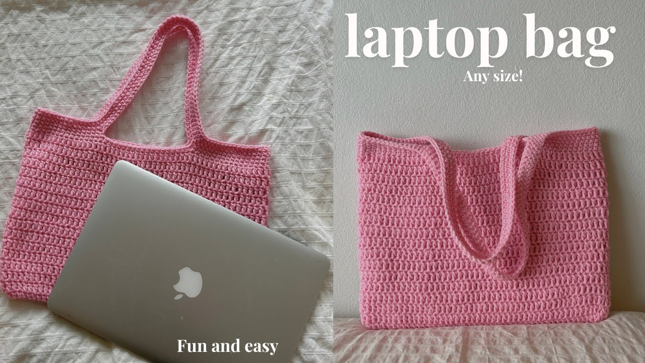 How to crochet the Porte Laptop Bag | Absolute beginner friendly