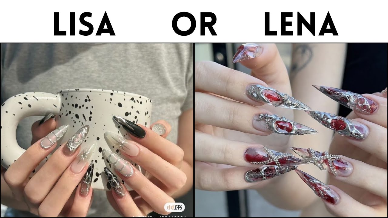 LISA OR LENA 🎀 [Nails Edition] #14 #lisa #lena #thisorthat #trending #nails