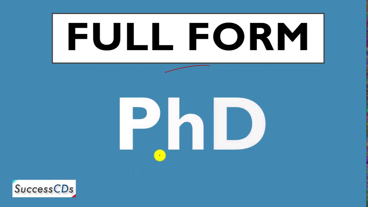 PHD Full Form - What is the full form of PhD? PhD ka full form kya hai