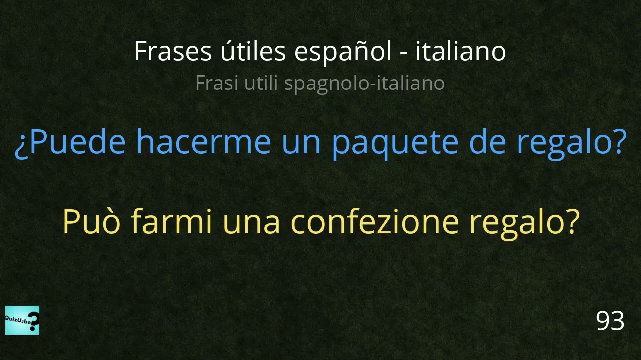 Frases útiles para viajar | Frasi utili per viaggiare