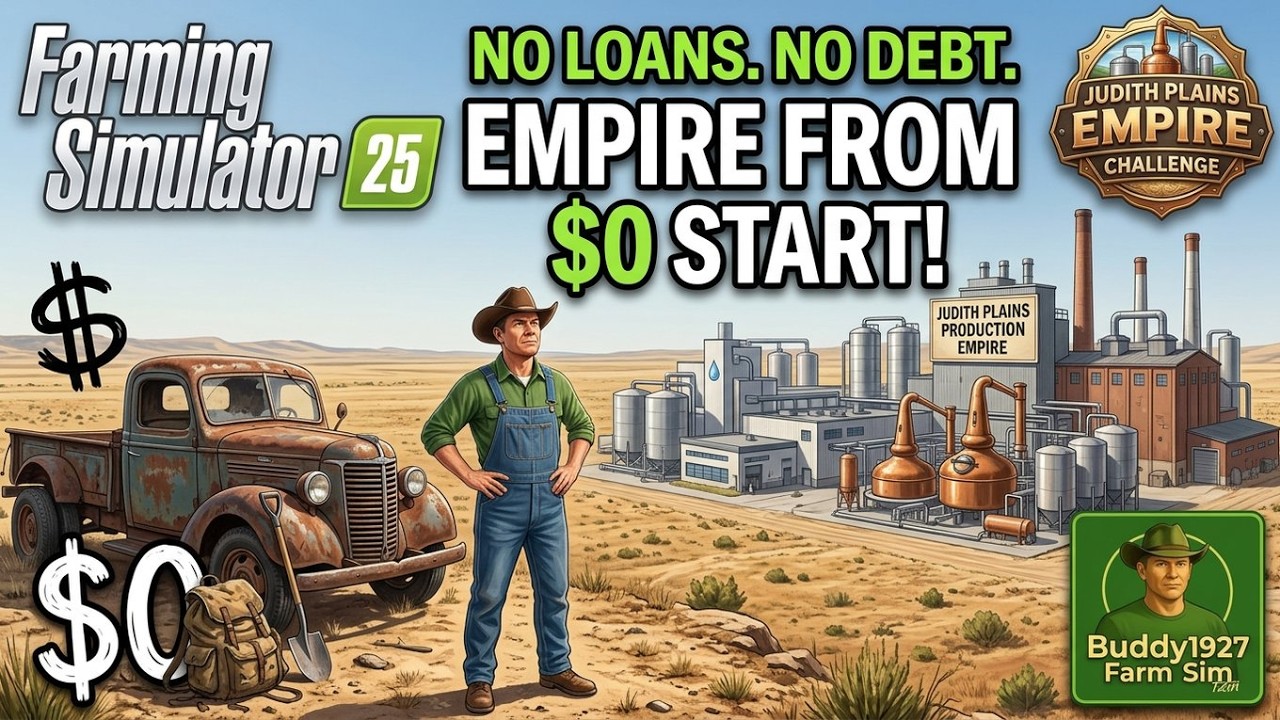 FS25 Judith Plains Montana LIVE | Zero to $10 Million Beer, Whiskey & Dairy Empire