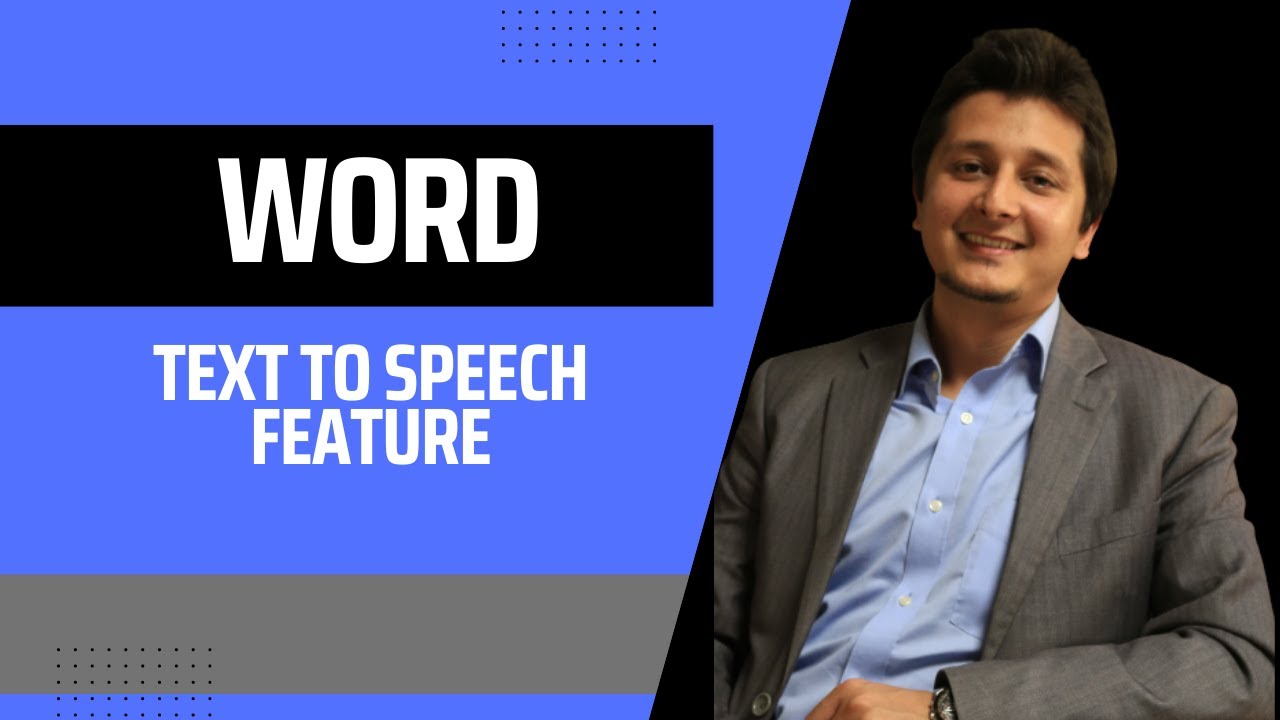 How to use text to speech feature in word  | Infosharing360