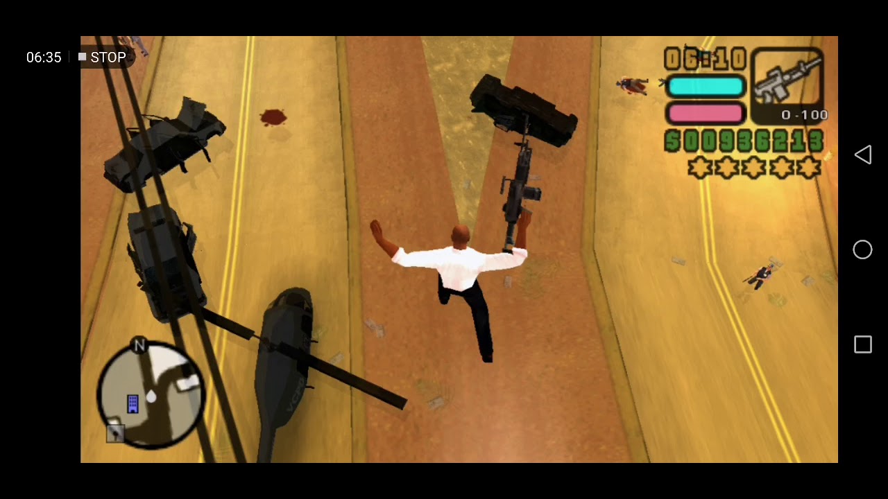 Gta VCS infinite Victor 5 Wanted Stars level.