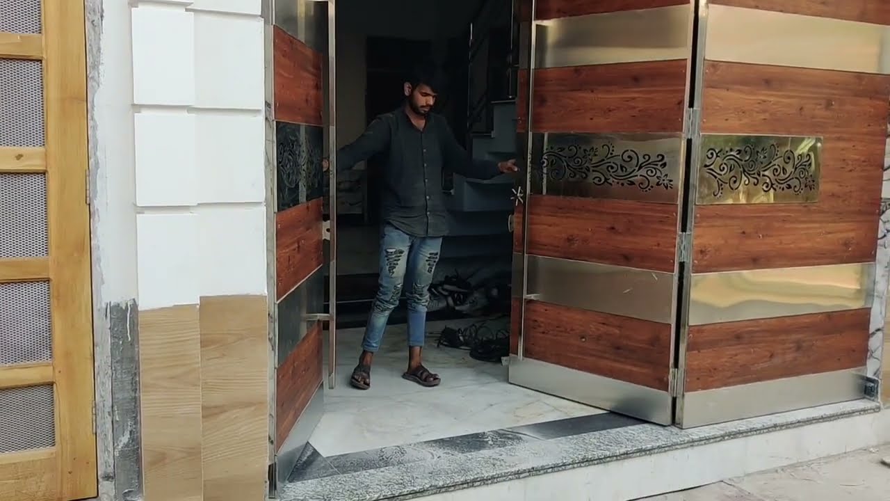 How to make steel gate with hpl sheet,एचपीएल शीट से स्टील गेट कैसे बनाएं