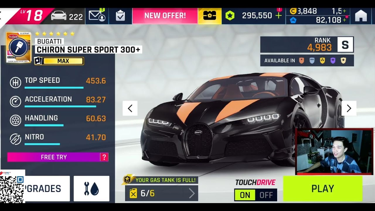TEST NHANH | BUGATTI CHIRON SUPERSPORT 300+ | Asphalt 9 Martini Reaction