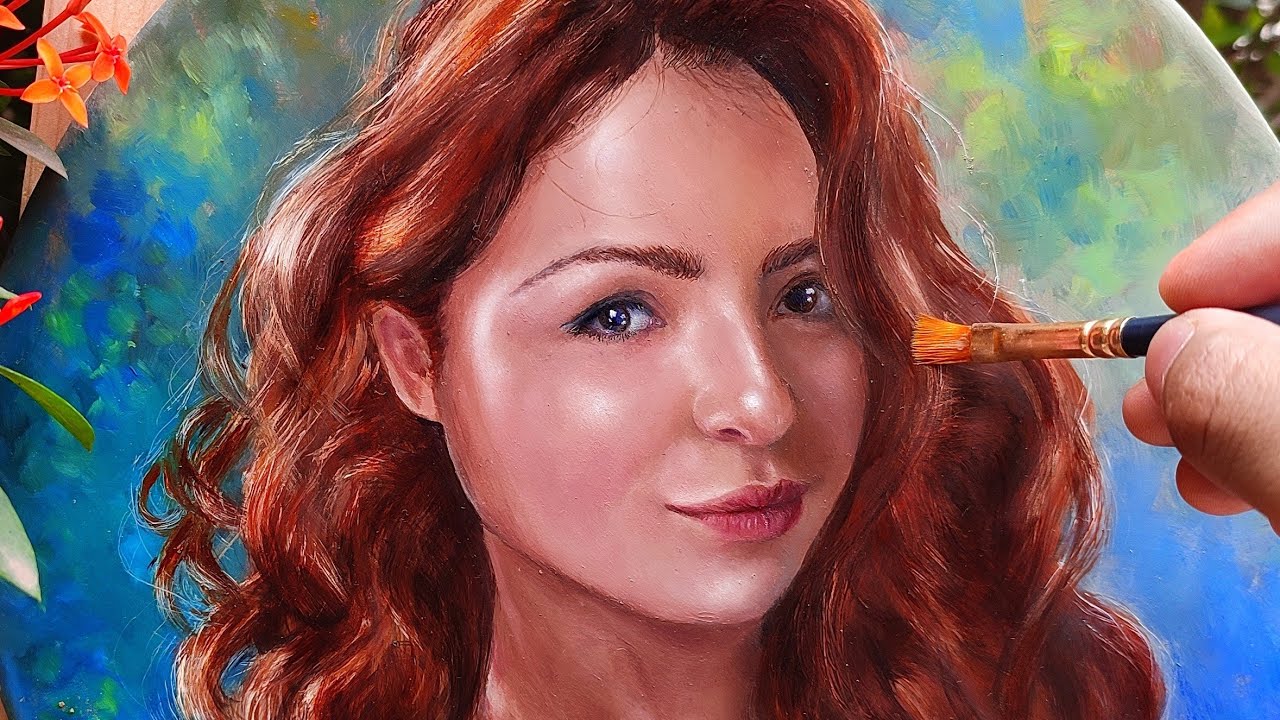 Realistic Oil Painting Portrait | Timelapse
