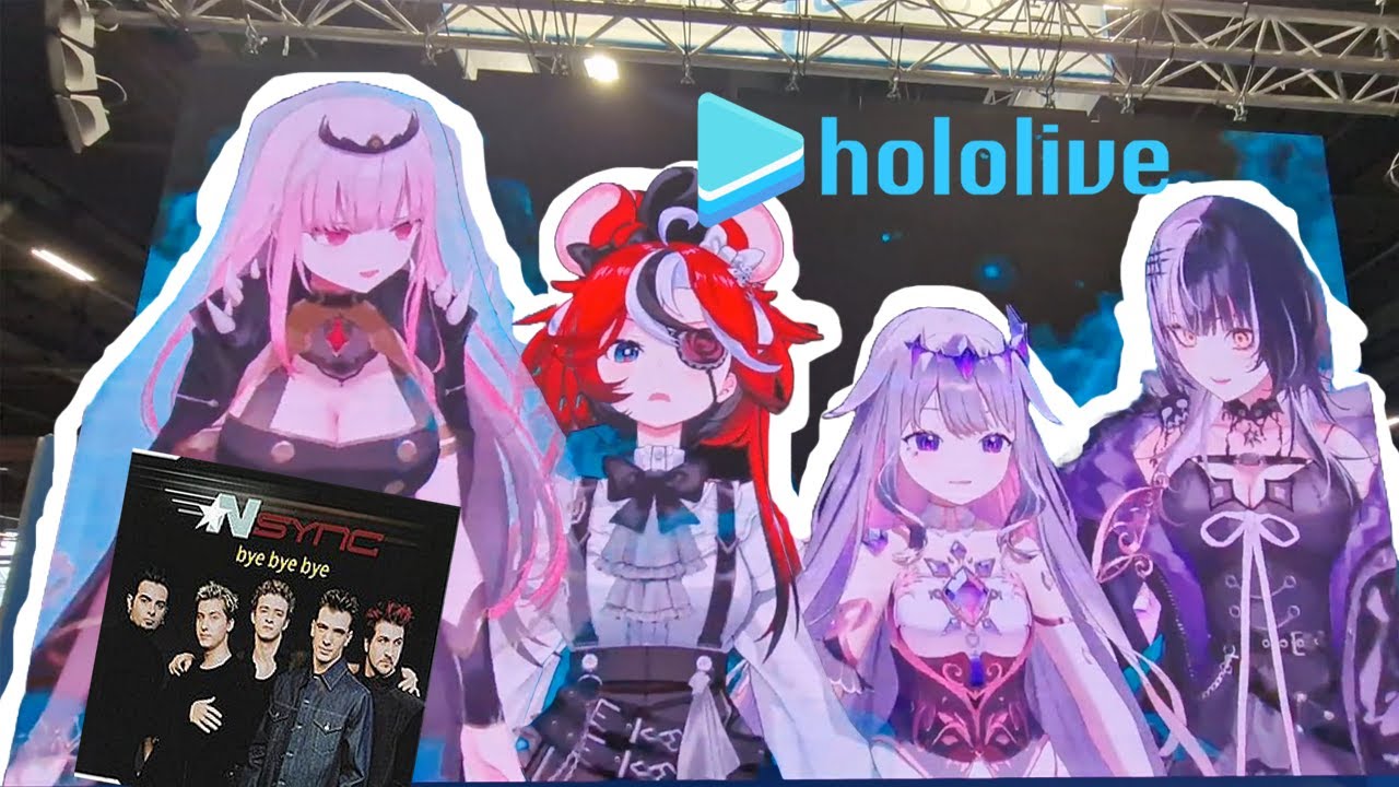 Hololive at japan expo 2024 NSYNC bye bye bye karaoke