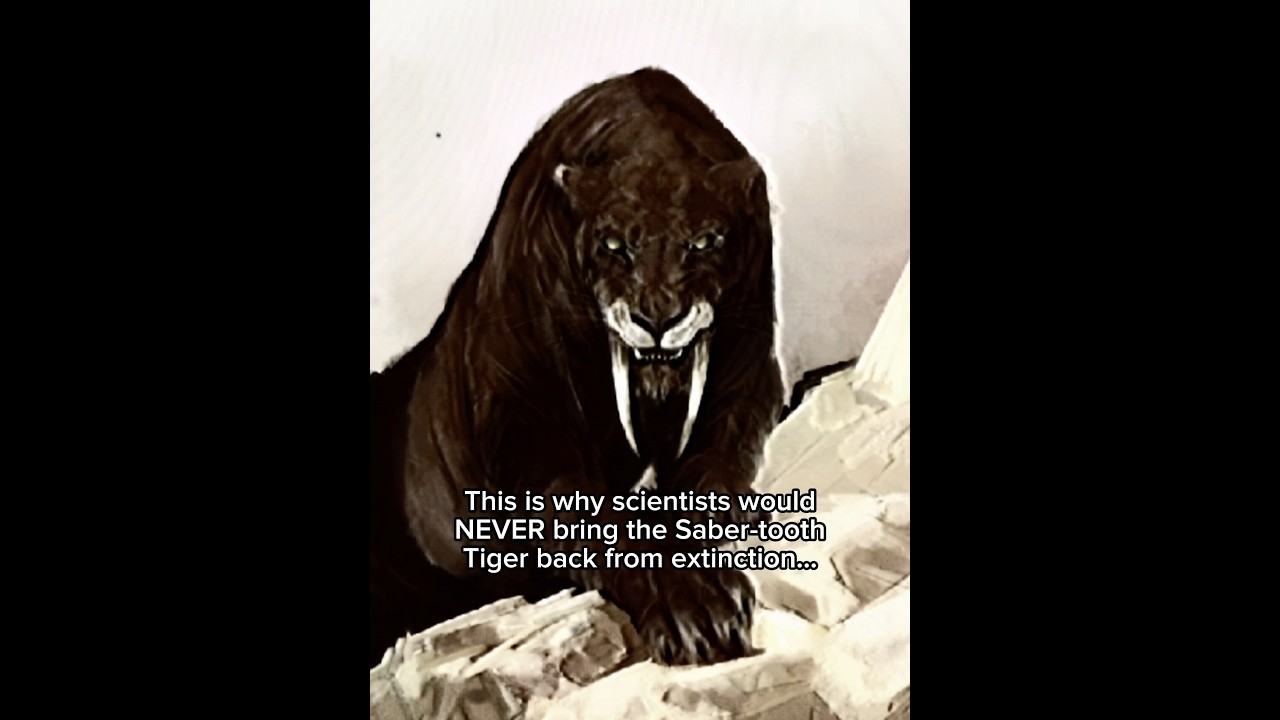 Why scientists would NEVER bring back the Saber-tooth Tiger #smilodon #deextinction