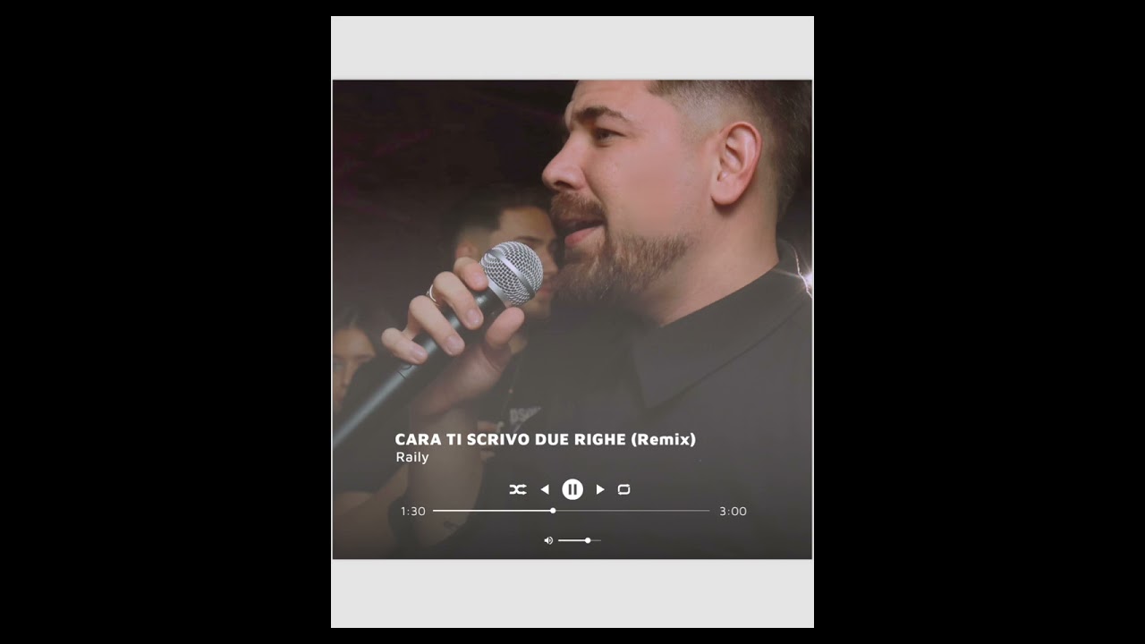 Raily - CARA TI SCRIVO DUE RIGHE (Remix) UFFICIALE 2023