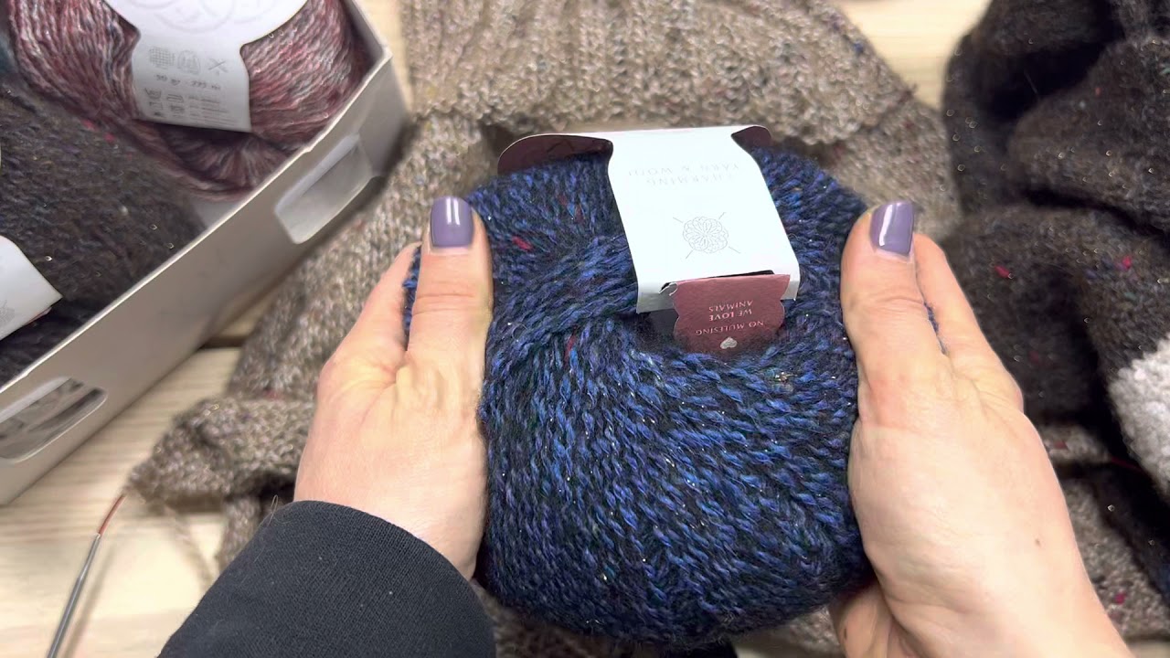 Итальянская пряжа Gedifra Metal Tweed - самый честный отзыв🥰