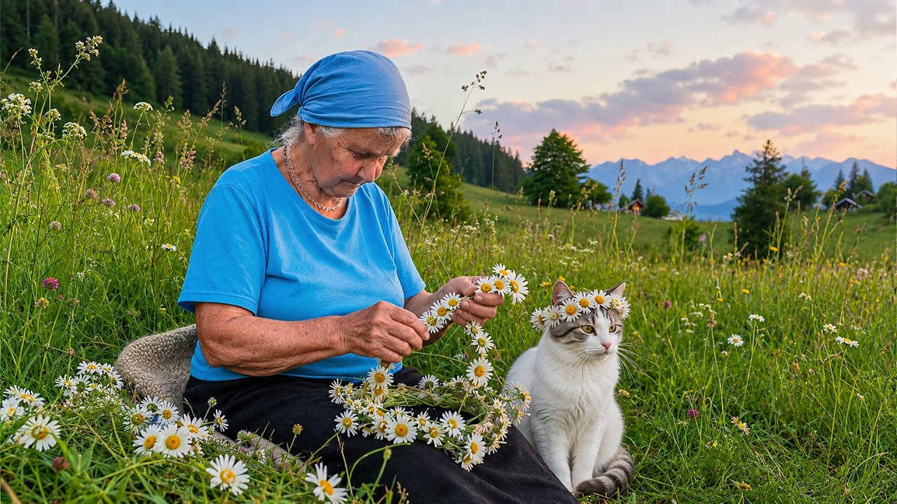 Grandma&rsquo;s Simple Rural Life | Cows, Garden, Hay And Ukrainian Food