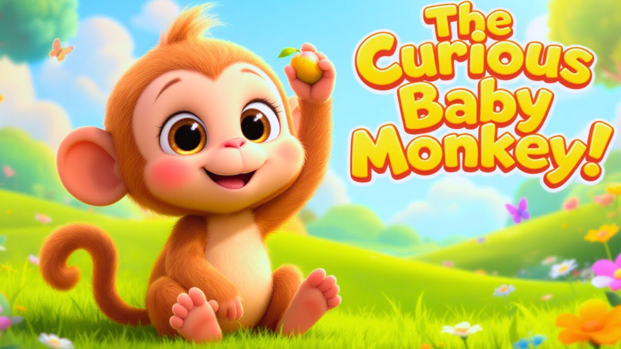 🐵🍌 Curious Baby Monkey Adventure | Learning Song for Kids
