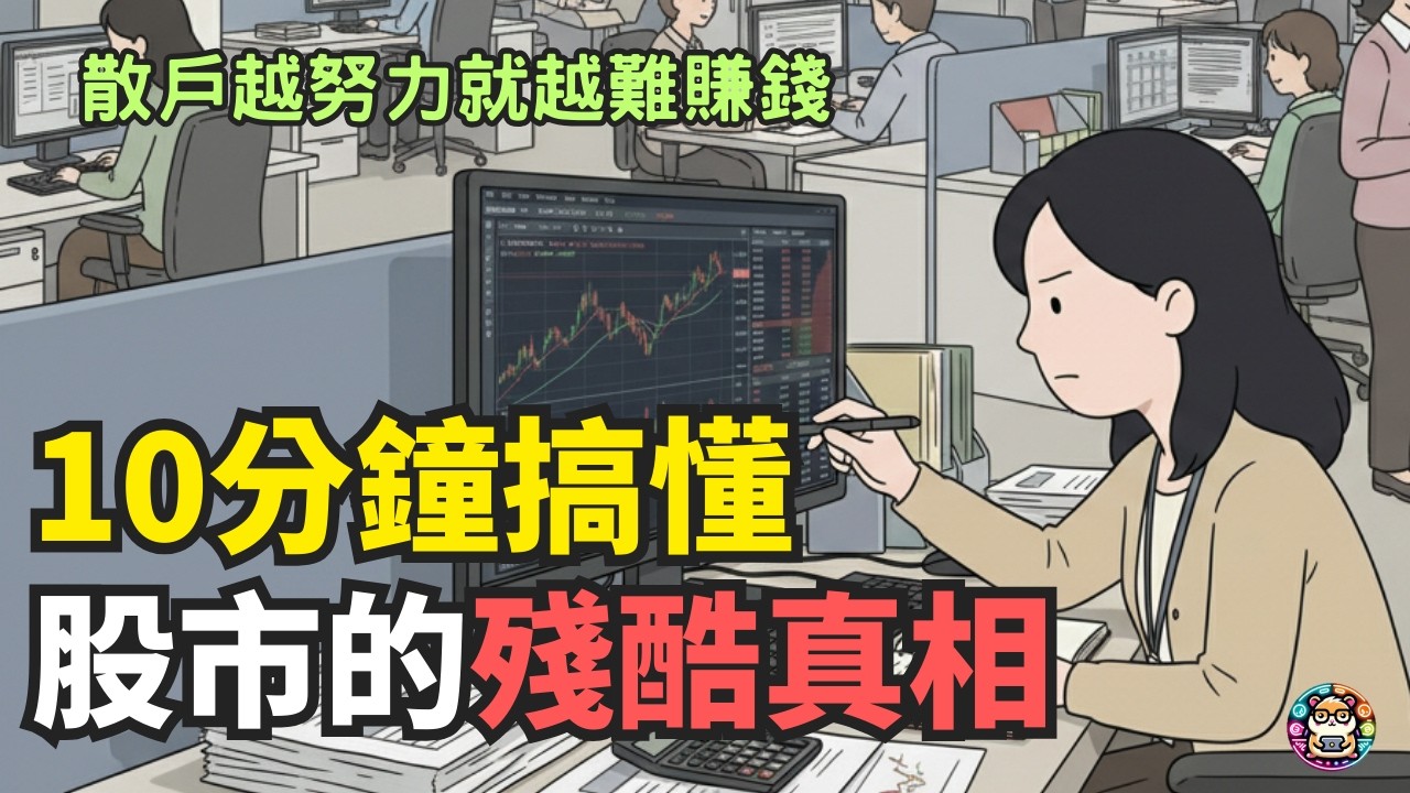 投資你錯過這段時間，你的努力都白費了 ! 10分鐘 帶你搞懂股票投資的殘酷真相 !  #漫步華爾街 #倉鼠人生實驗室