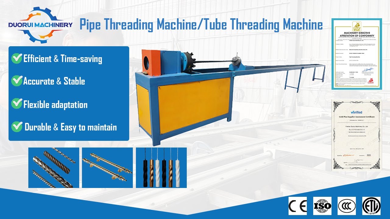 Pipe Bolt Threading Machine/Pipe Threading Machine/±0.05mm Precision Threading Equipment