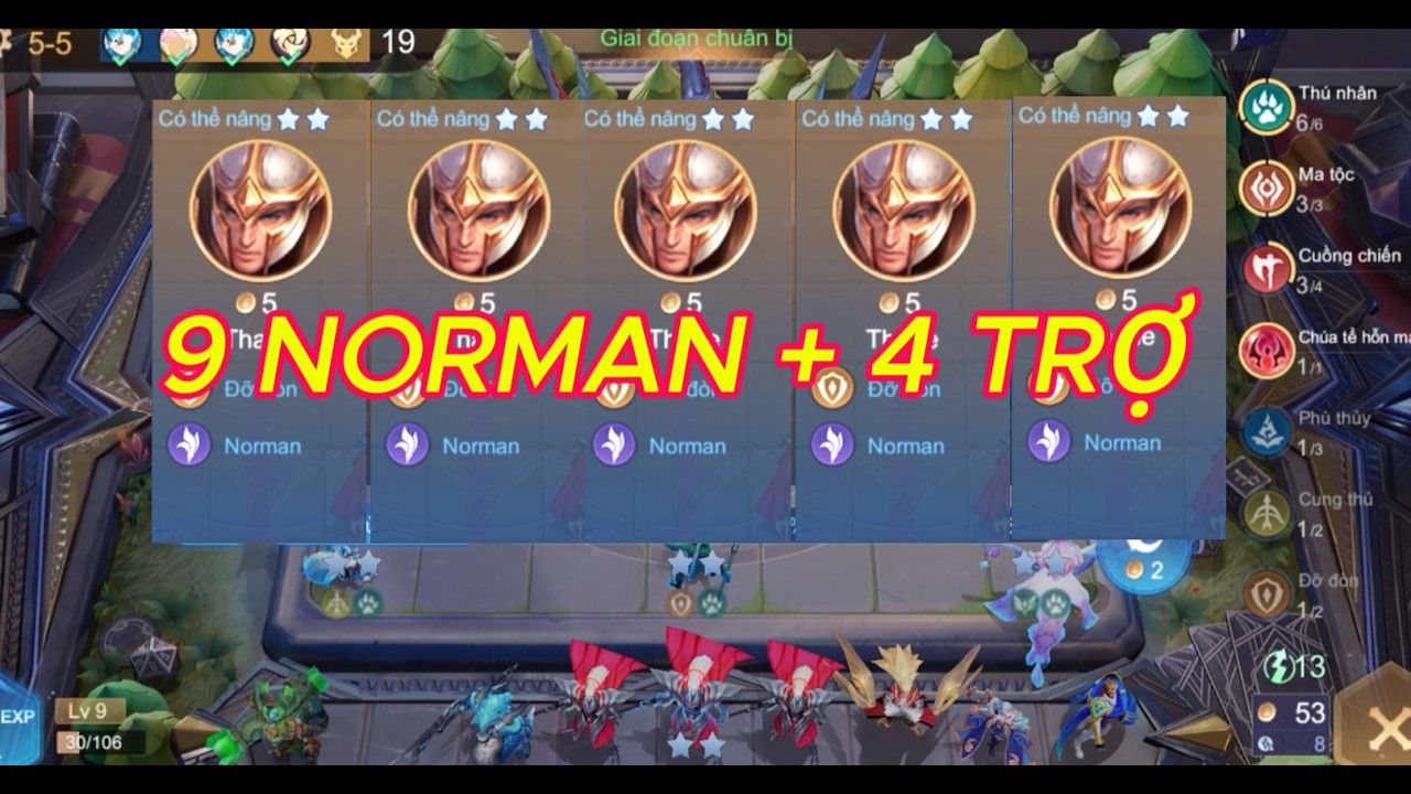 9 NORMAN + 4 TRỢ CHẤP CHÚA TỂ NHỮNG VÒNG CUỐI VÀ CÁI KẾT ??? | ĐỘI HÌNH MẠNH NHẤT | CỜ LIÊN QUÂN