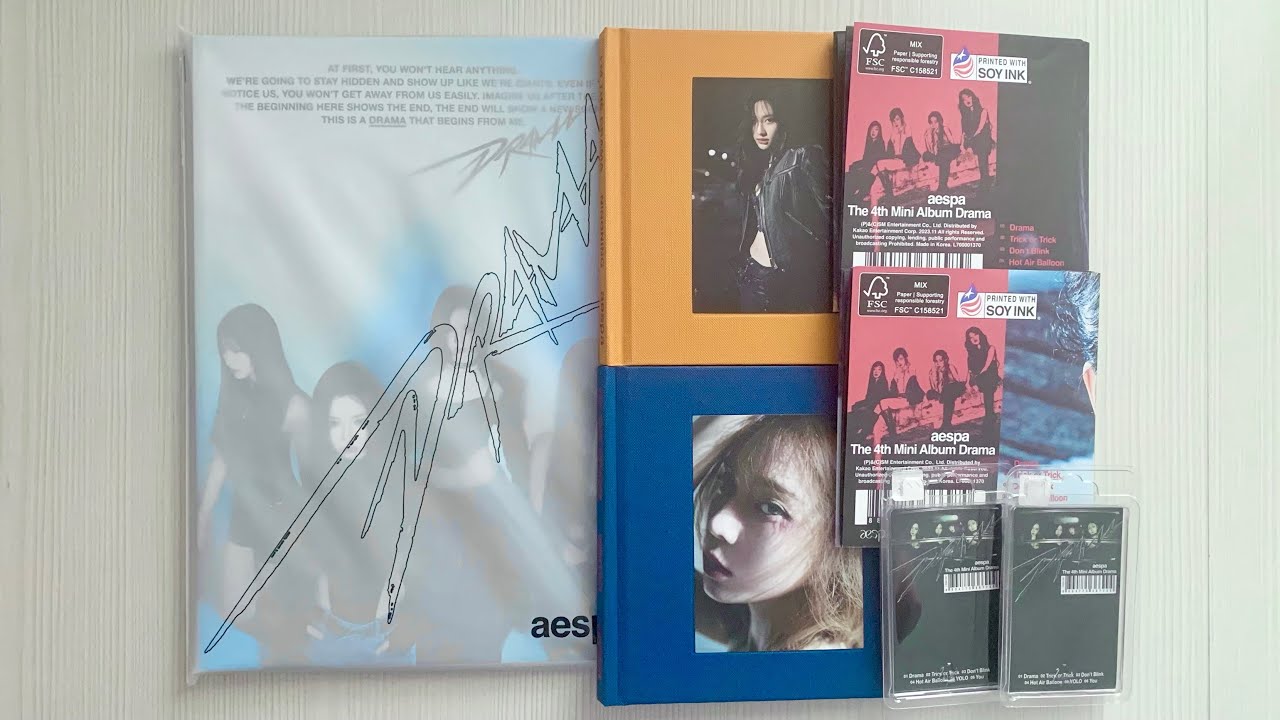 Распаковка альбома Aespa / Unboxing album Aespa Drama (Drama, Sequence, Scene, SMini ver.)