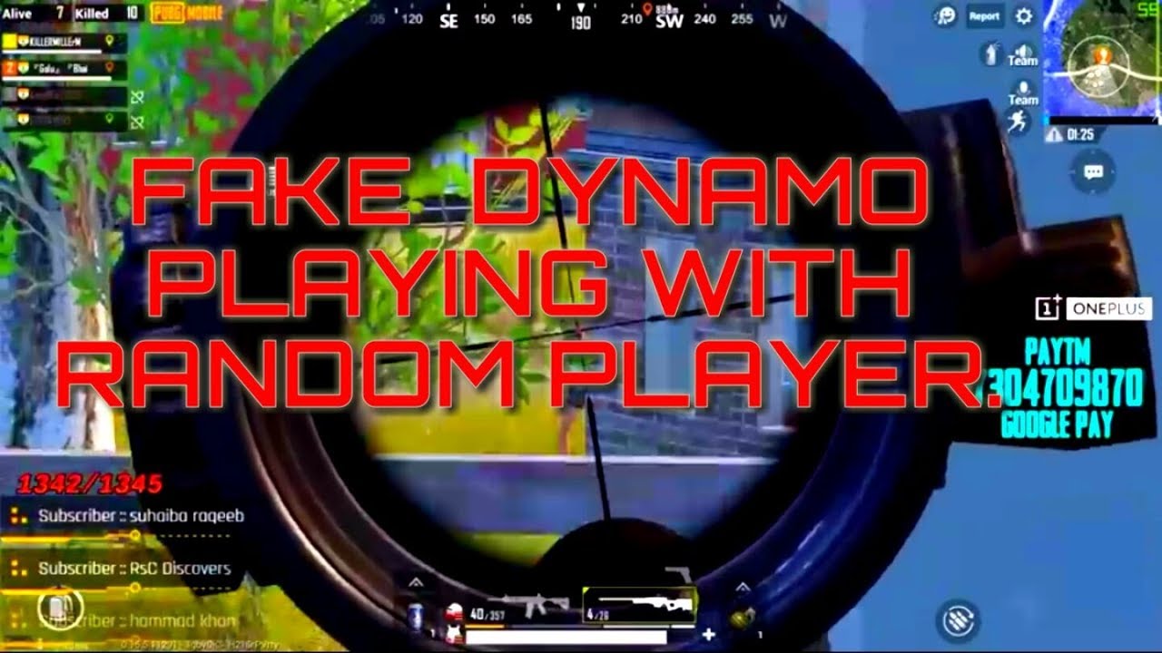 DYNAMO GAMING || FAKE DYNAMO TROLLING RANDOM PLAYER WITH PATT SE HEADSHOT  INSANE MATCH
