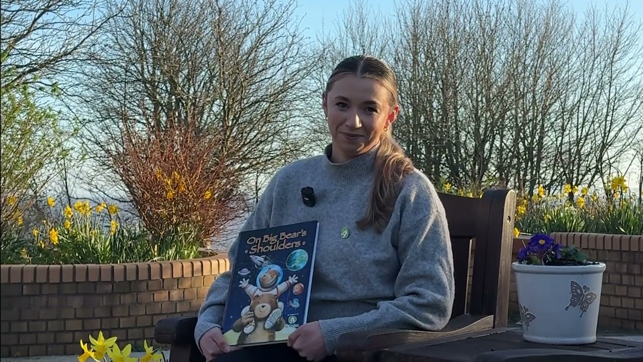 'On Big Bear's Shoulders' Children's Book - Tŷ Hafan