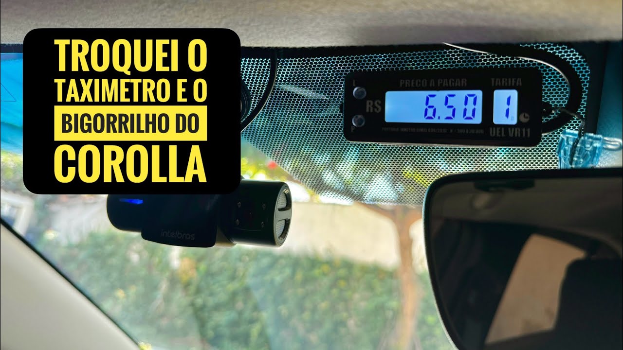 🔴 Troquei o Taxímetro e o luminoso do Corolla (UEL VR11)