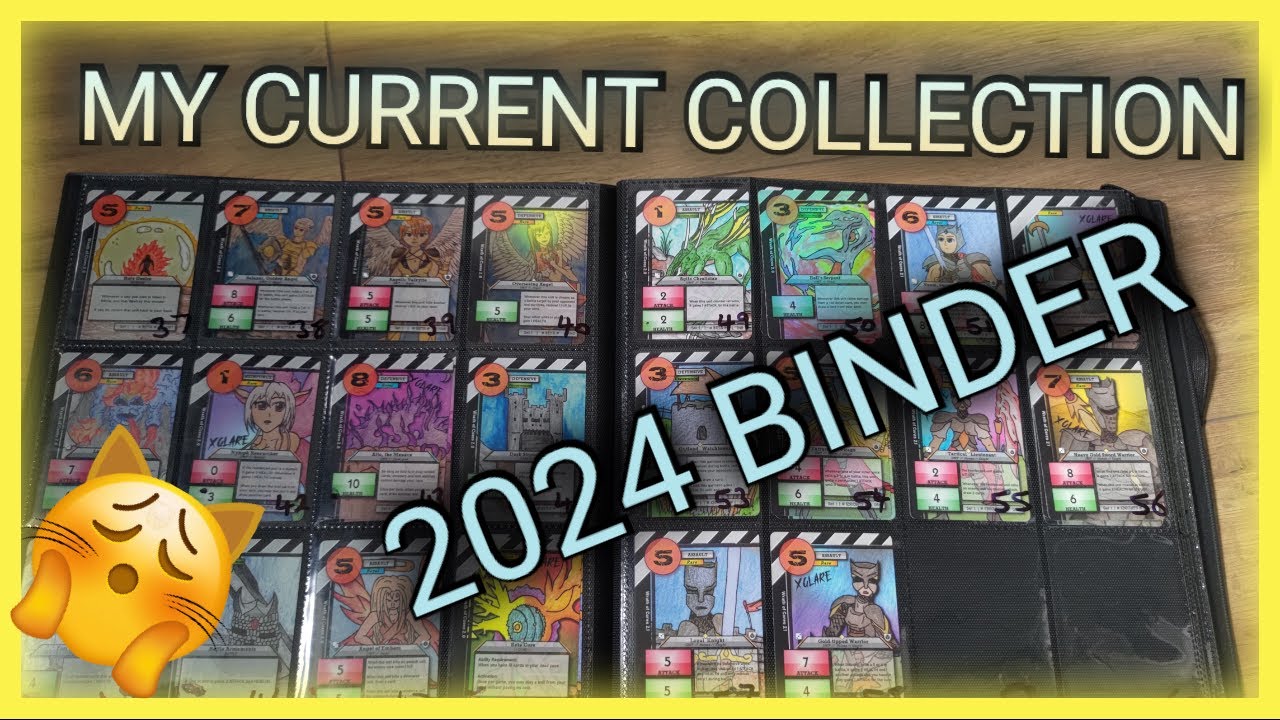 My 2024 CURRENT binder for Wrath of Cores 2 | Homemade TCG #homemade #tradingcards  #tcg tcg