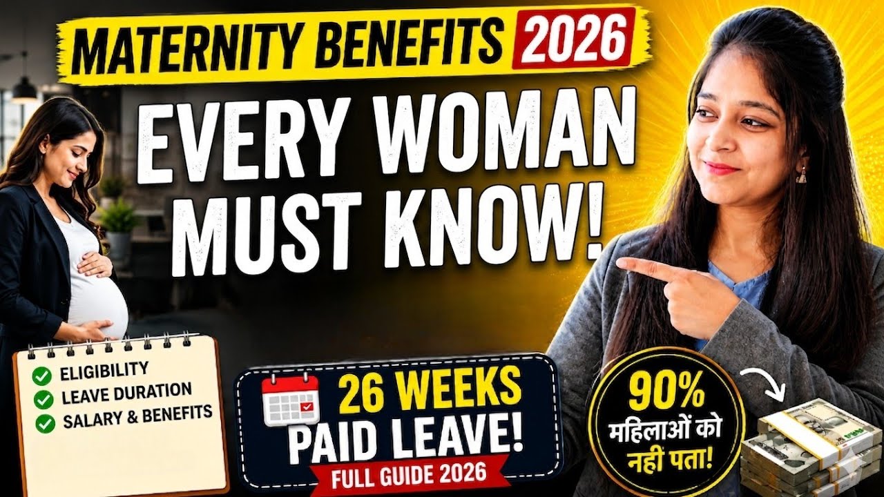 Maternity Benefits 2026 Explained 🤰 | 26 Weeks Paid Leave & Full Salary Rules