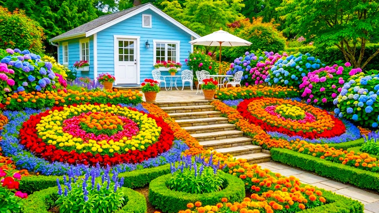 Tranquil Garden House Tour 🌸 Beautiful Backyard Walk & Calm Nature Ambience