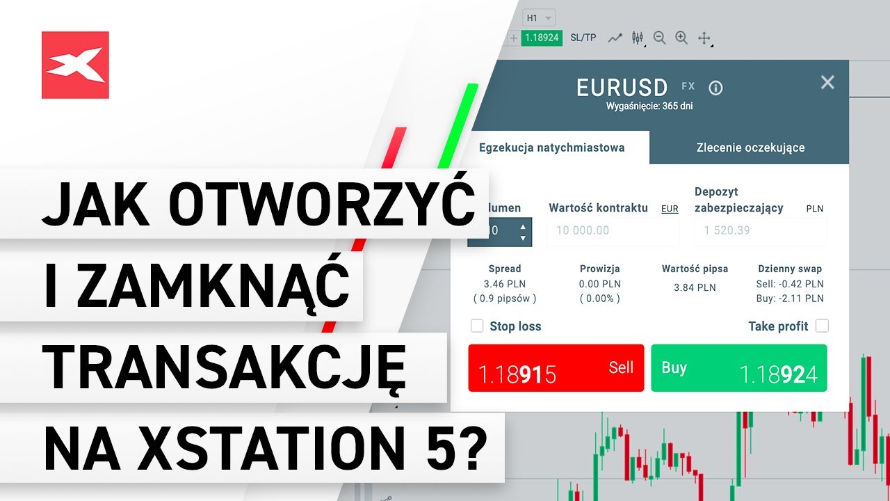 Jak otworzyć i zamknąć transakcję na platformie xStaton 5? - Podstawy obsługi platformy XTB