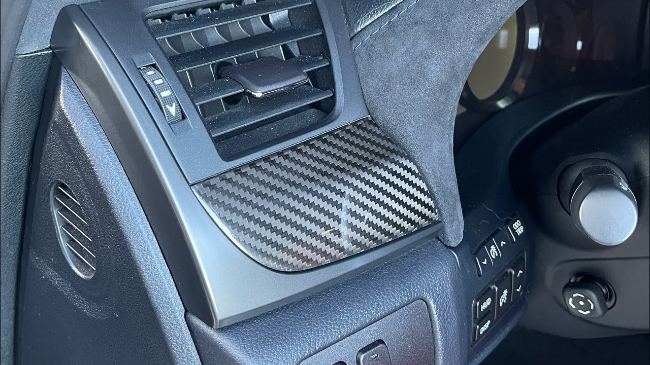 Lexus GSF delaminating carbon fiber trim DIY fix