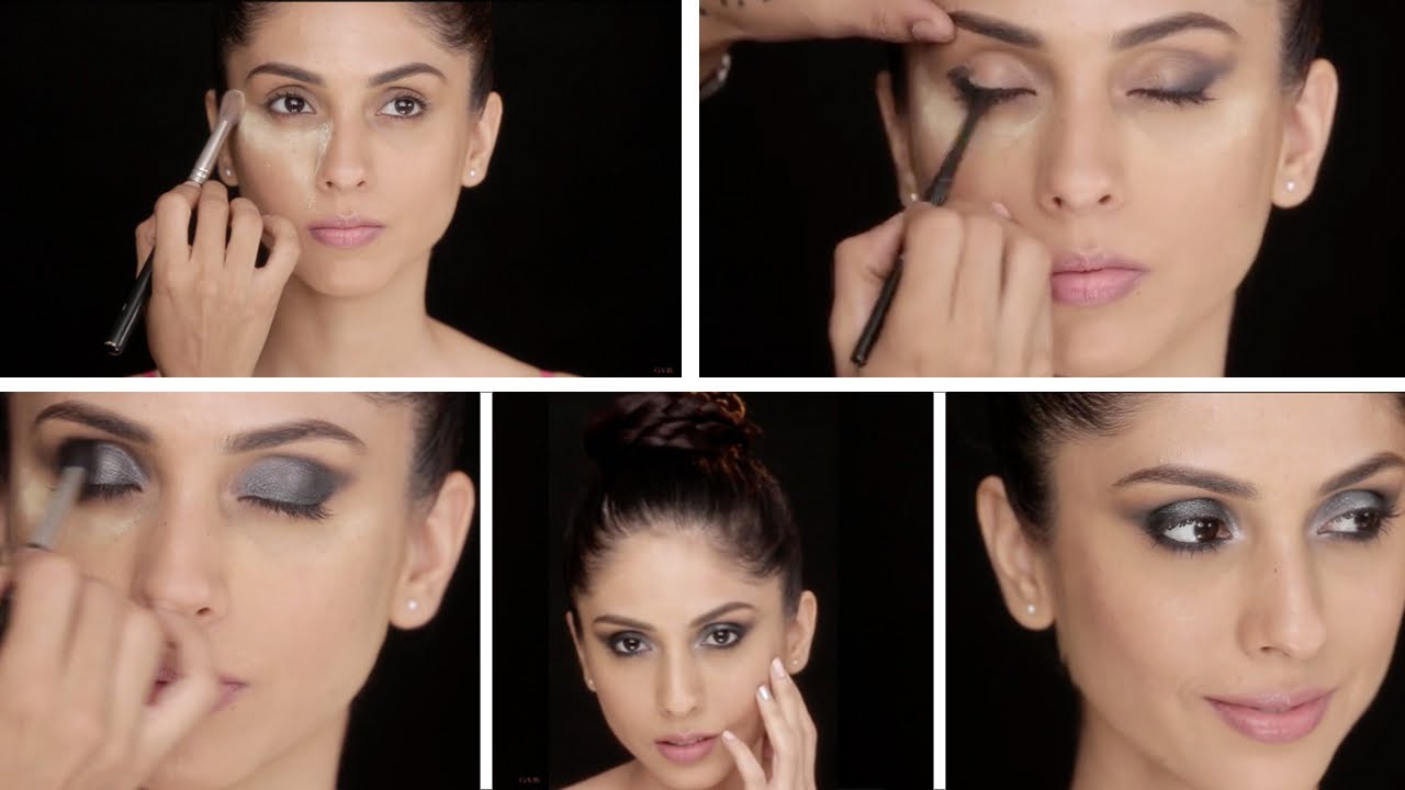 How To: Gun Metal Smokey Eye Makeup Look Tutorial