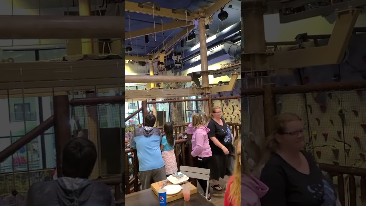 Great WOLF Rope Course in Bloomingtom