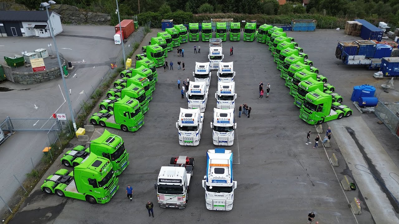 BB sommerfest 2023. A lot of Scania...