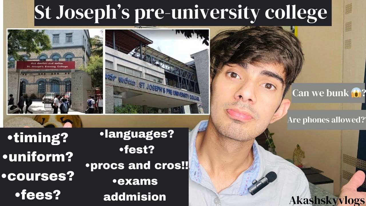 Everything you need to know about “ St Joseph’s Pre-university college”|| pro’s and con’s ✨