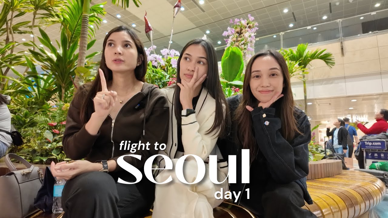 GIRLS TRIP KE KOREA! Flight Day, Transit in SG, Back to Seoul | Day-1