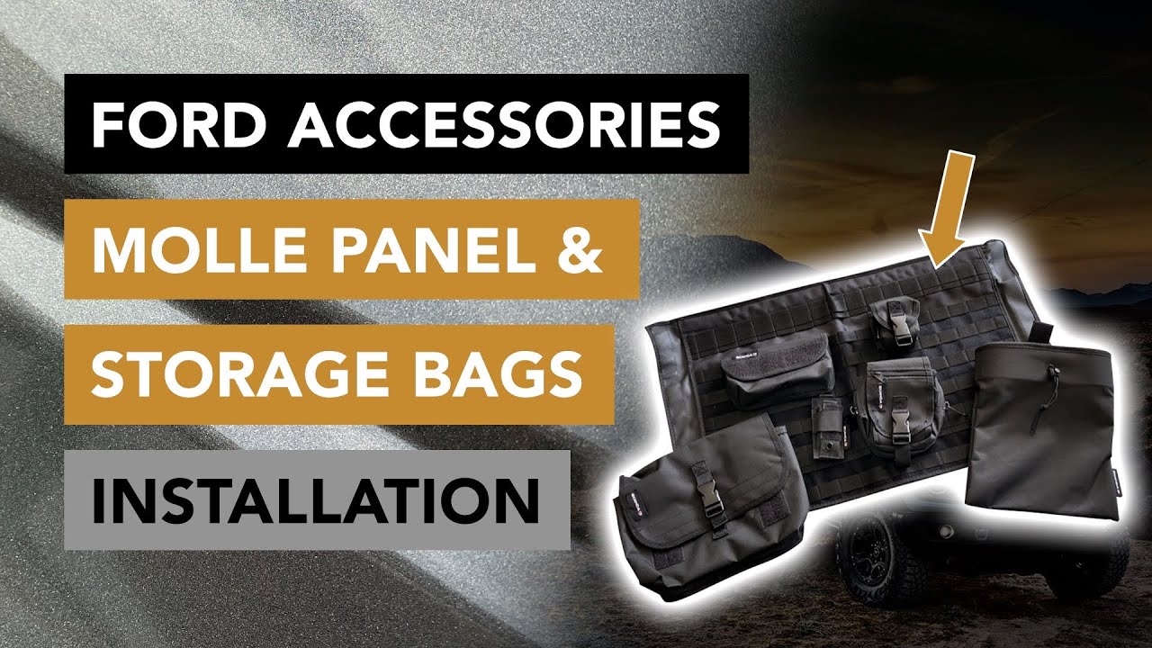 How to Install the Ford Accessories Tailgate Molle Panel and Bags VM2DZ54407B00A - 2021+ Ford Bronco