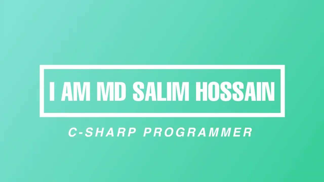 I AM MD SALIM HOSSAIN