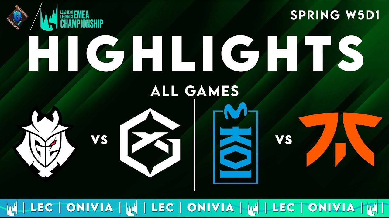 LEC Spring 2025 W5D1 | LEC Highlights ALL GAMES by Onivia