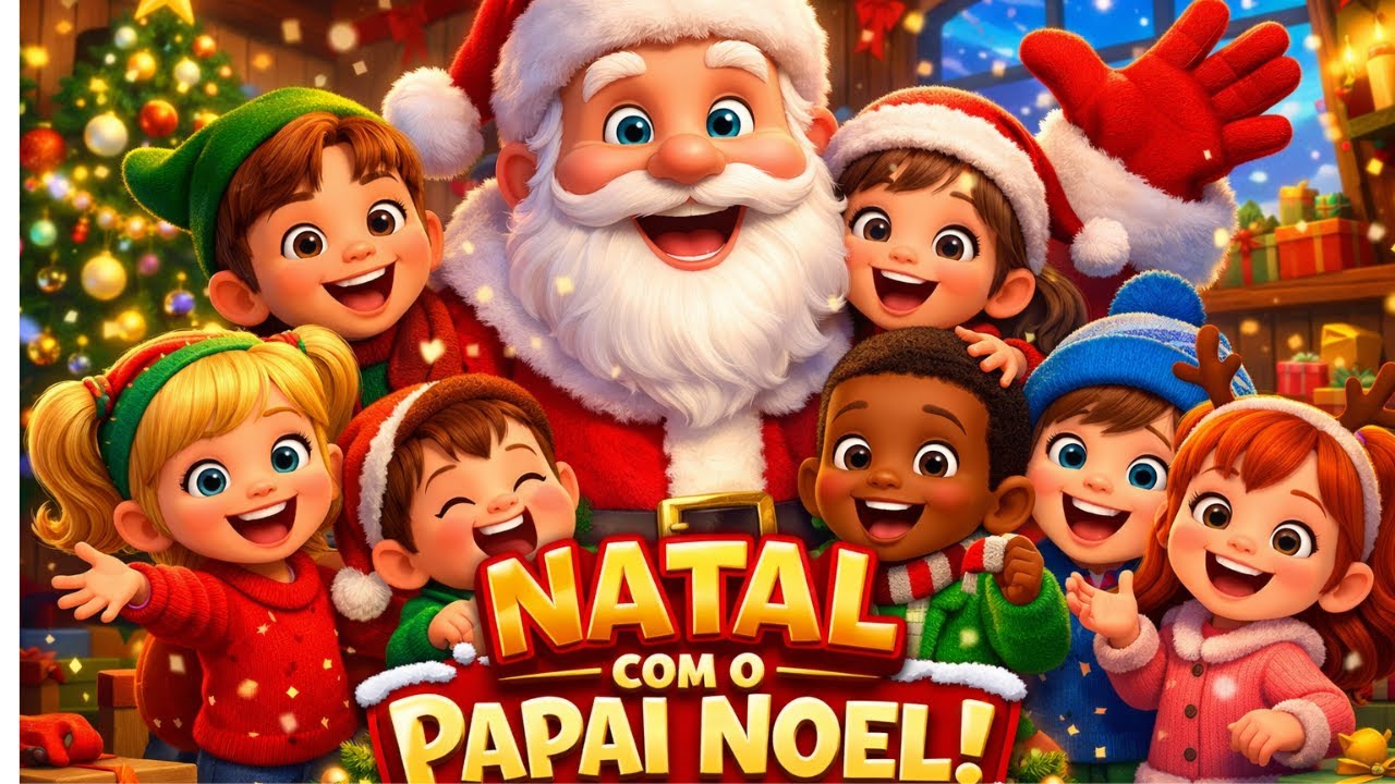 🎅🎶 Papai Noel Chegou! | Canção de Natal Infantil para Crianças 🎄✨