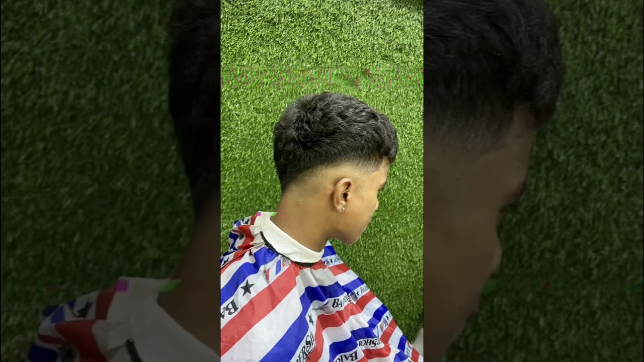 Mid fade haircut 