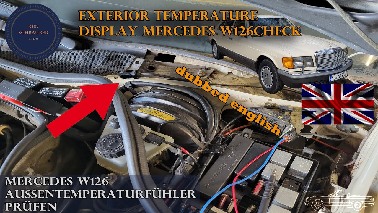 Mercedes Benz Exterior temperature display Mercedes W126 Check