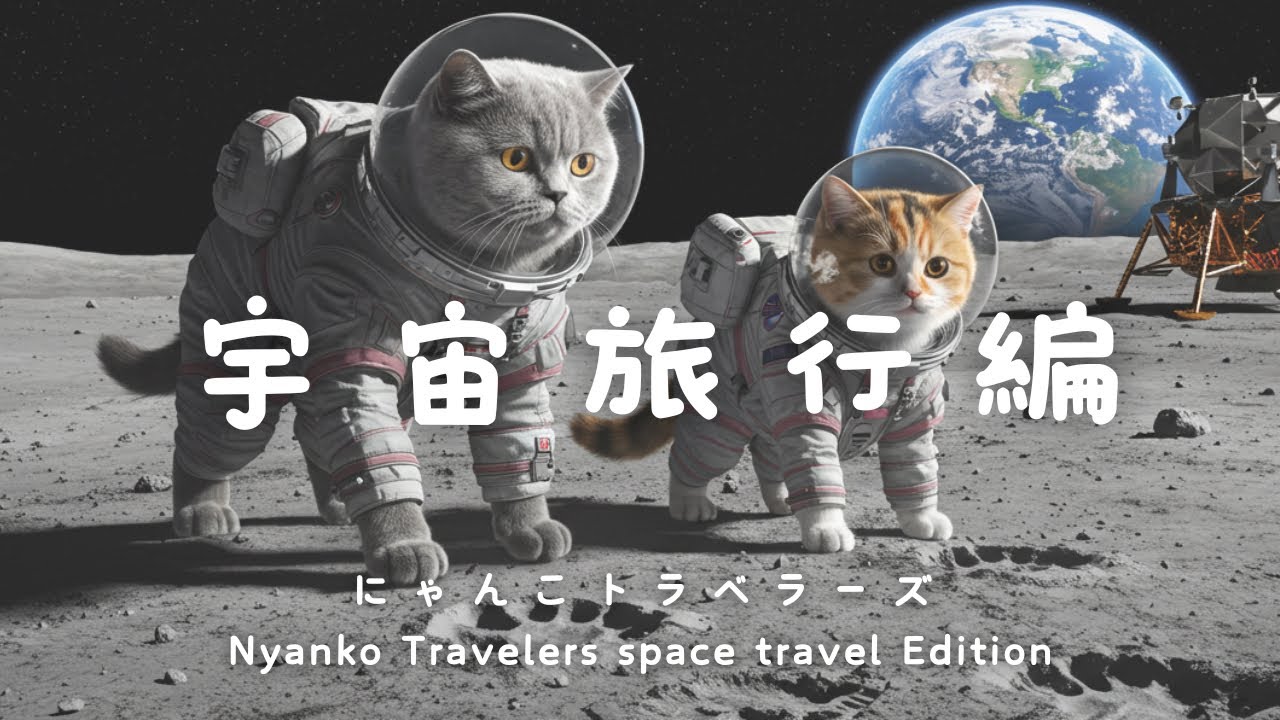猫たち、宇宙へ行く✨/Cats Go to Space✨