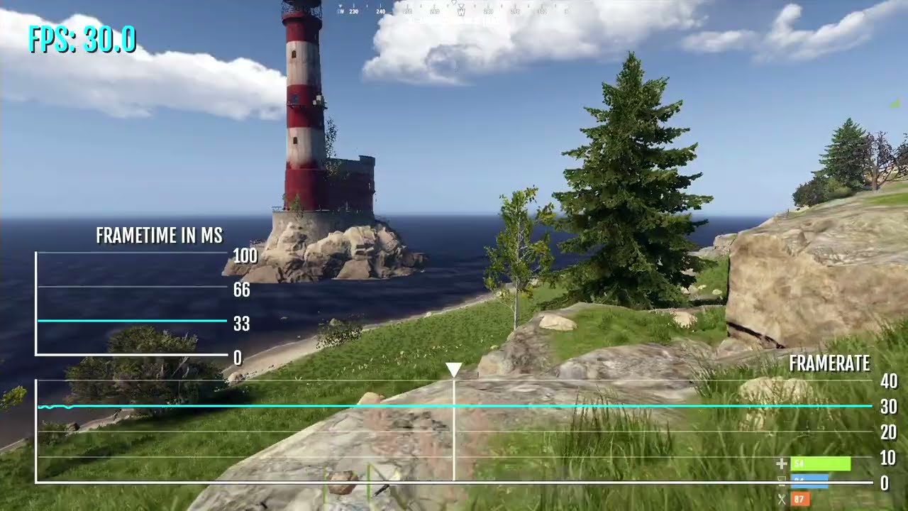 Rust Console Edition BETA - PS4 Frame-Rate Test