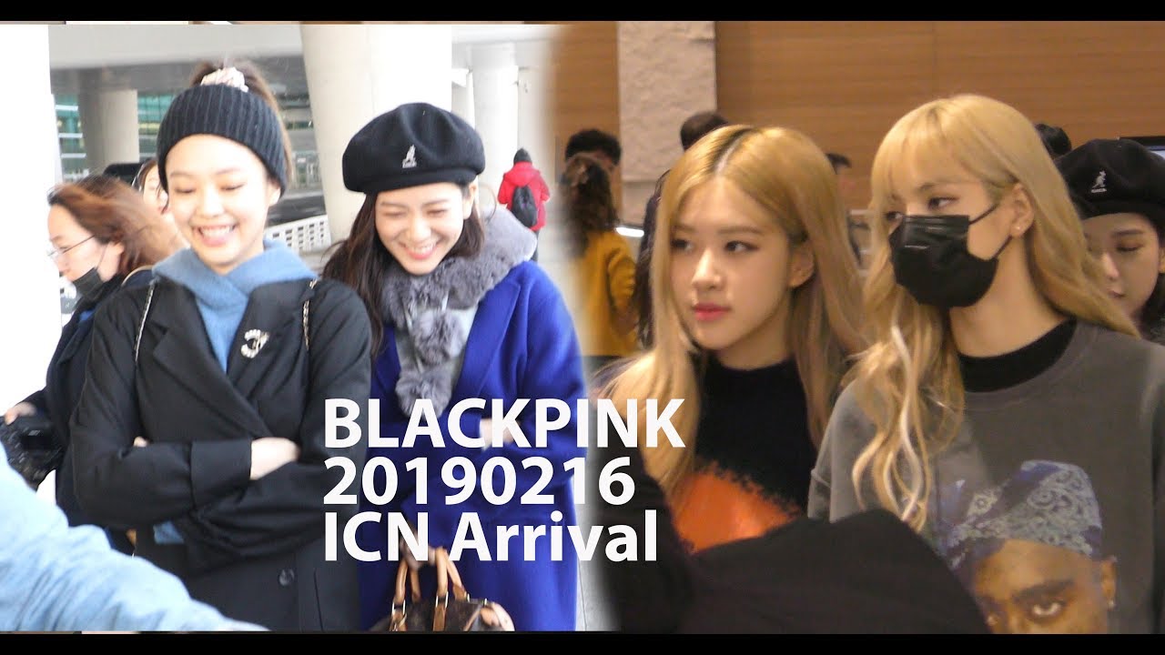 20190216, BLACKPINK Arrival ICN 블랙핑크 after Singapore concert 4KLive