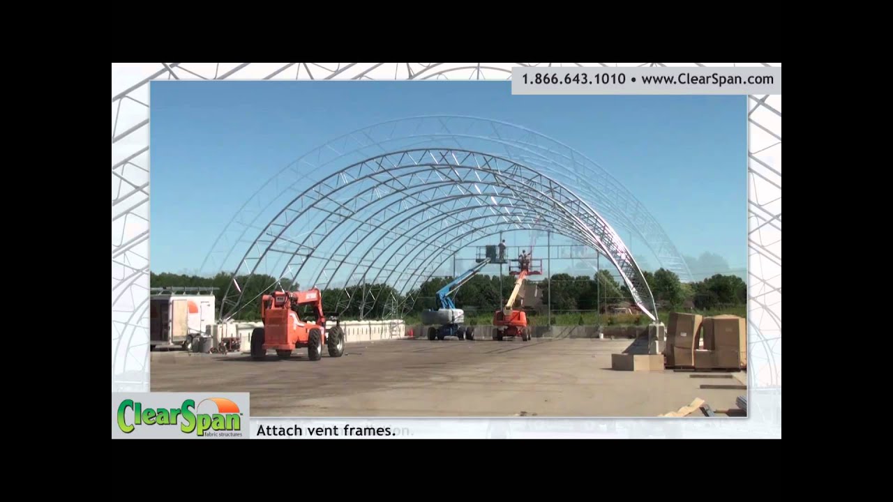 Time Lapse Construction Installation - Salt Storage Facility in Dyersville, IA