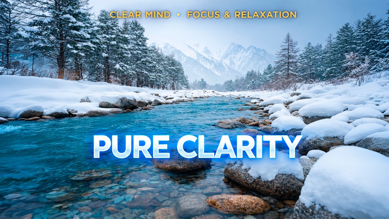 Crystal River Silence: 3 Hours of Peaceful Winter Ambient & Soft Felt Piano for Pure Clarity