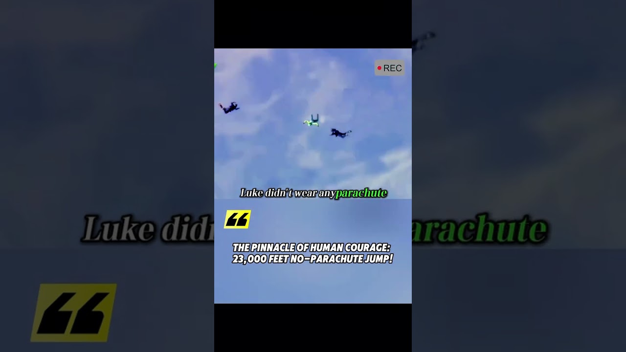 The Pinnacle of Human Courage: 23,000 Feet No-Parachute Jump! 